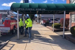 A custom Awning re-skin at a funeral home in Palmerton, PA