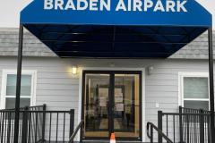 Custom Awning installation at Braden Airpark in Allentown Pennsylvania