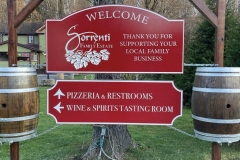 Wayfinding wooden signs