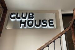 Indoor channel letters with backlighting