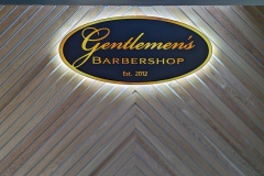 Barbershop Backlit Hanging Sign