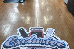 Close up of custom sign, view 2