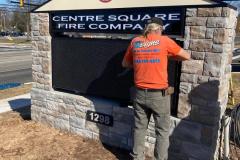 Installing LED message board in Doylestown, PA