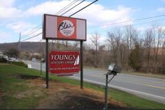 Monument post signs in Doylestown