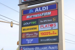 Monument signs in Allentown for multiple businesses