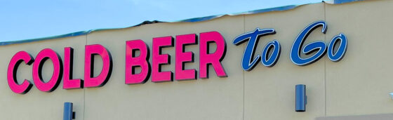 Cold Beer To Go Channel Letters